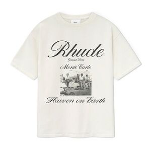 RHUDE Authentic Vintage White Heaven On Earth Tee Shirt - Size XL - New With Tag